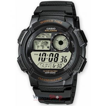 Ceas Casio YOUTH DIGITAL AE-1000W-1A Baterie 10 ani de firma original