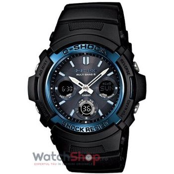 Ceas Casio G-SHOCK AWG-M100A-1AER Waveceptor de firma original