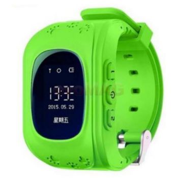 Ceas inteligent Smartwatch iUni Kid60 70991-2, 0.96inch, GPS, Bratara silicon, dedicat pentru copii (Verde)
