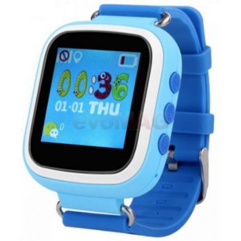 Ceas inteligent Smartwatch iUni Kid90 52118-1, 1.44inch, GPS, Bratara silicon, dedicat pentru copii (Albastru)