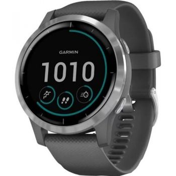 Ceas smartwatch Garmin Vivoactive 4, Shadow Gray/Silver de firma original