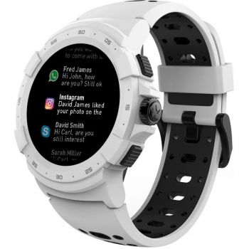 Smartwatch MyKronoz ZeSport 2 GPS, Optica HR, Alb/Negru