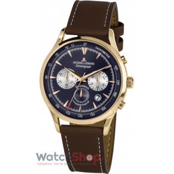 Ceas Jacques Lemans RETRO CLASSIC 1-2068K Cronograf de firma original