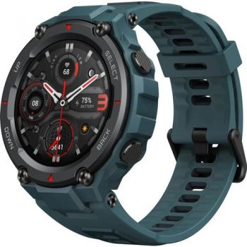 Ceas inteligent Smartwatch Huami Amazfit T-REX Pro, Display AMOLED 1.3inch, Bluetooth 5.0, GPS, Android/iOS, Waterproof 10 ATM, senzor SpO2 (Albastru)