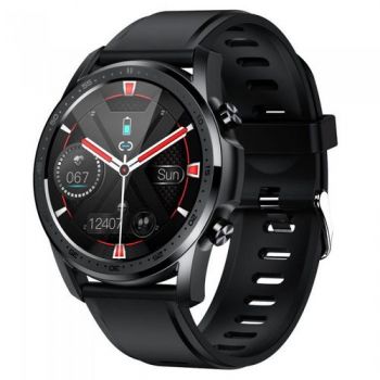 Ceas inteligent Smartwatch iHunt Watch 3 Titan, Display HD 1.28inch, Bluetooth, Bratara Silicon, Rezistenta la apa IP67, Android/iOS (Negru)