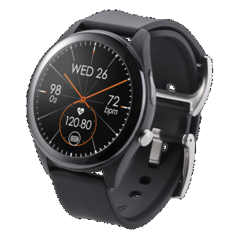 Ceas inteligent Smartwatch Asus VivoWatch SP HC-A05, Ecran LCD 1.34inch, 1 GB RAM, Bluetooth, Waterproof 5ATM, GPS, Android/iOS (Negru)