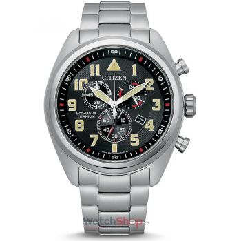 Ceas Citizen SUPER TITANIUM AT2480-81E Eco-Drive Chronograph de firma original