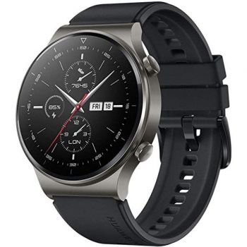 Smartwatch HUAWEI Watch GT 2 Pro, Android/iOS, silicon, Night Black