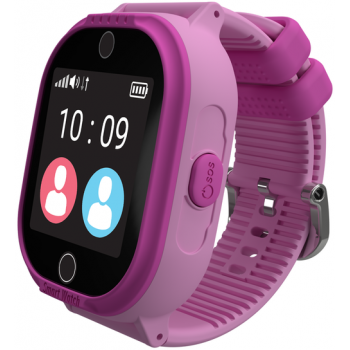 Ceas inteligent Smartwatch MyKi 4 Lite, Display IPS 1.3inch, Wi-Fi, Bluetooth, 3G, Camera, rezistent la apa, dedicat pentru copii (Roz)