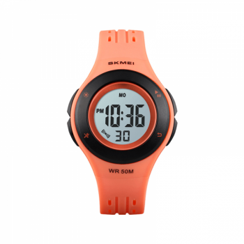 Ceas de copii sport SKMEI 1455 waterproof 5ATM cu cronometreu alarma zi si iluminare ecran portocaliu Ceas de copii sport SKMEI 1455 waterproof 5ATM cu cronometreu alarma zi si iluminare ecran portocaliu