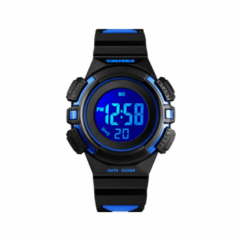Ceas de copii sport SKMEI 1485 waterproof 5ATM cu alarma cronometru data si iluminare ecran albastru Ceas de copii sport SKMEI 1485 waterproof 5ATM cu alarma cronometru data si iluminare ecran albastru