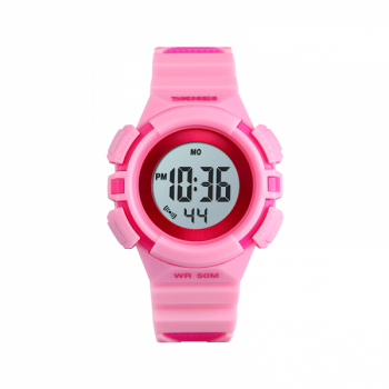 Ceas de copii sport SKMEI 1485 waterproof 5ATM cu alarma cronometru data si iluminare ecran roz Ceas de copii sport SKMEI 1485 waterproof 5ATM cu alarma cronometru data si iluminare ecran roz
