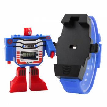 Ceas Skmei 1095 pentru copii transformers cartoon detasabil cu data si calendar complet albastru Ceas Skmei 1095 pentru copii transformers cartoon detasabil cu data si calendar complet albastru
