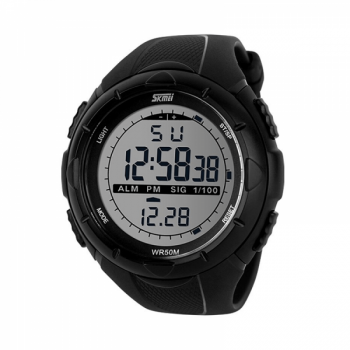 Ceas barbatesc SKMEI 1025 digital cu cronometru data alarma waterproof 50m negru