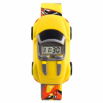 Ceas Skmei 1241 sport pentru copii model masina detasabila cu data si calendar complet galben Ceas Skmei 1241 sport pentru copii model masina detasabila cu data si calendar complet galben