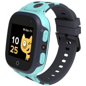 Ceas inteligent Smartwatch Canyon Sandy KW-34, ecran 1.44inch, Bluetooth, GPS, Curea Silicon, slot nano SIM (Albastru)