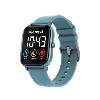 Ceas inteligent Smartwatch Canyon Wildberry SW74, ecran TFT 1.3inch, Bluetooth, Curea Silicon, IP67, curea silicon (Albastru)