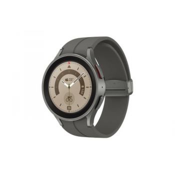 Ceas inteligent Smartwatch Samsung Galaxy Watch 5 Pro SM-R920, Procesor Exynos W920, ecran 1.4inch, 1.5GB RAM, 16GB Flash, Bluetooth 5.2, Carcasa Titan, 45mm, Bratara silicon, Waterproof 5ATM (Gri) Ceas inteligent Smartwatch Samsung Galaxy Watch 5 Pro SM-R920, Procesor Exynos W920, ecran 1.4inch, 1.5GB RAM, 16GB Flash, Bluetooth 5.2, Carcasa Titan, 45mm, Bratara silicon, Waterproof 5ATM (Gri)