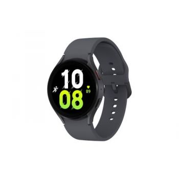 Ceas inteligent Smartwatch Samsung Galaxy Watch 5 SM-R910, Procesor Exynos W920, ecran 1.4inch, 1.5GB RAM, 16GB Flash, Bluetooth 5.2, Carcasa Aluminiu, 44mm, Bratara silicon, Waterproof 5ATM (Negru)