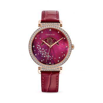 Swarovski ceas 5613323 Passage Moon Phase femei, culoarea rosu de firma original