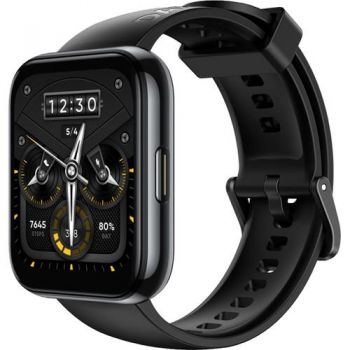 Ceas inteligent Smartwatch Realme Watch 2 Pro, Waterproof IP68, Bluetooth 5.0, senzor SpO2, bratara silicon (Gri) ieftin
