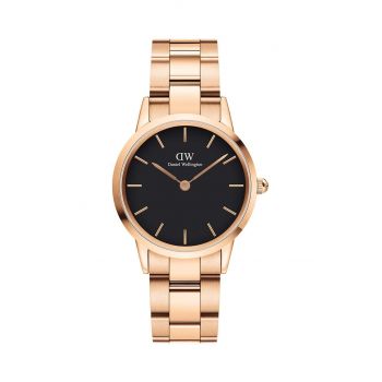 Daniel Wellington ceas Iconic Link femei, culoarea roz