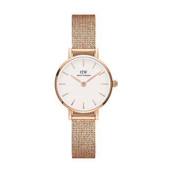 Daniel Wellington ceas Petite 24 Pressed femei, culoarea roz ieftin