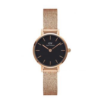 Daniel Wellington ceas Petite 24 Pressed Melrose femei, culoarea roz de firma original