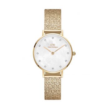 Daniel Wellington ceas Petite 28 Lumine femei, culoarea auriu