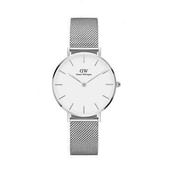 Daniel Wellington ceas Petite 32 Sterling femei, culoarea argintiu de firma original