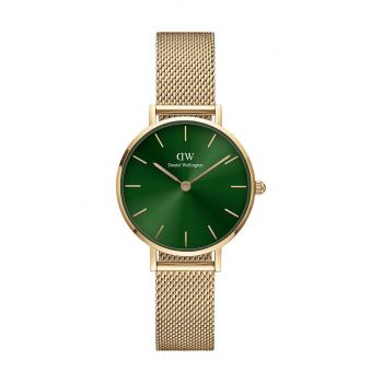 Daniel Wellington ceas Petite Emerald 28 femei, culoarea auriu ieftin