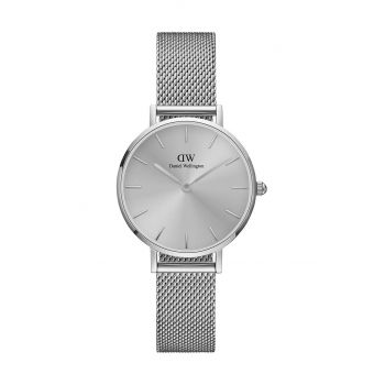 Daniel Wellington ceas Petite Unitone 28 femei, culoarea argintiu ieftin