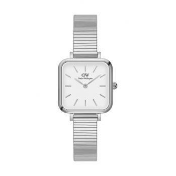 Daniel Wellington ceas Quadro Studio femei, culoarea argintiu ieftin