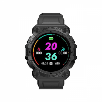 Smartwatch barbati cu bluetooth functii fitness monitorizare sanatate ritm cardiac somn notificari telefon si functionare in mai multe limbi SKMEI negru