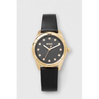 BOSS ceas 1502697 femei, culoarea negru