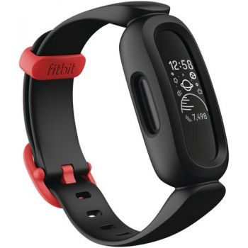 Bratara fitness Fitbit Ace 3 Kids, Black/Racer Red