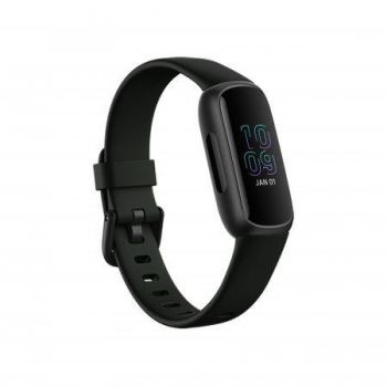 Bratara fitness Fitbit Inspire 3, Bluetooth, Rezistenta la apa (Negru)