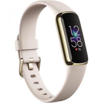 Bratara fitness Fitbit Luxe,Gold/White