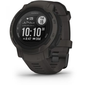 Ceas activity outdoor tracker Garmin Instinct 2, 45mm, Bluetooth, ANT+, 10 ATM, GPS, Notificari (Negru)