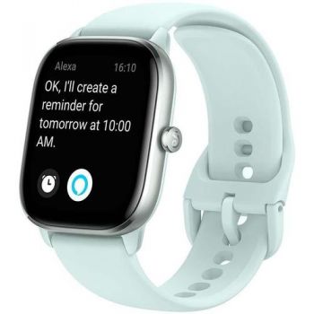 Ceas activity tracker Huami Amazfit GTS 4 mini, Bluetooth 5.2, Waterproof 5 ATM, senzor SpO2 (Albastru)