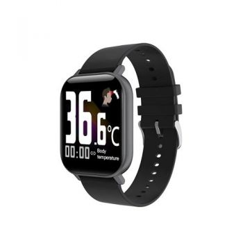 Ceas activity tracker Voltmi Dr.Senor, Bluetooth, Waterproof IP67, senzor SpO2 (Negru)