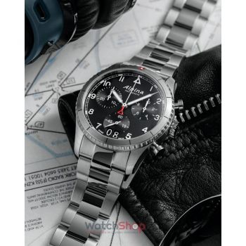 Ceas Alpina Startimer Pilot AL-372BW4S26B Cronograf