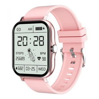Ceas inteligent Smartwatch Allview CONNECT S, ecran 1,7inch IPS, Bluetooth V5.0, Android/IOS, Microfon, Difuzor (Roz)