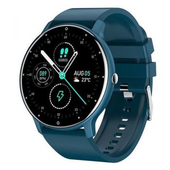 Ceas inteligent Smartwatch Allview OnRun S, ecran 1.28inch IPS, Bluetooth V4.0, Android/IOS, IP67 (Albastru)