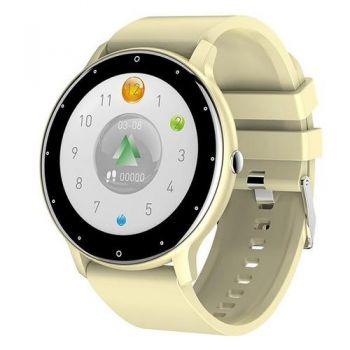 Ceas inteligent Smartwatch Allview OnRun S, ecran 1.28inch IPS, Bluetooth V4.0, Android/IOS, IP67 (Auriu)