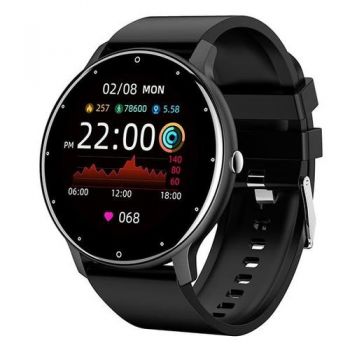 Ceas inteligent Smartwatch Allview OnRun S, ecran 1.28inch IPS, Bluetooth V4.0, Android/IOS, IP67 (Negru)