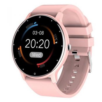 Ceas inteligent Smartwatch Allview OnRun S, ecran 1.28inch IPS, Bluetooth V4.0, Android/IOS, IP67 (Roz)