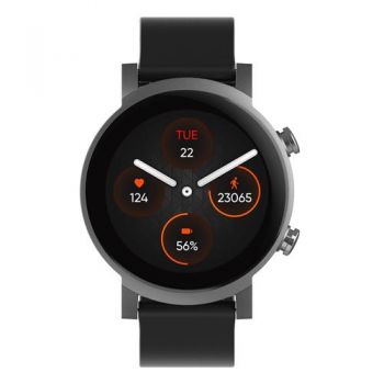 Ceas inteligent Smartwatch Mobvoi TicWatch E3, 47 mm, GPS, IP68 (Negru/Gri)