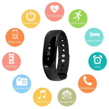 Bratara fitness, Bluetooth 4.0, Android, iOS, ecran OLED, SoVogue ieftin