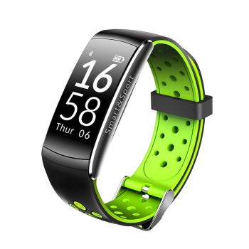 Bratara fitness Bluetooth, Android, iOS, OLED 0.96 inch, 3 functii, IP68, SoVogue Rosu